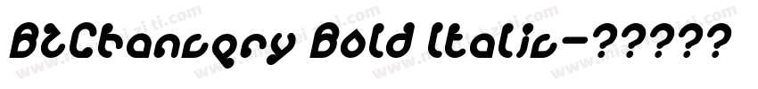 BZChancery Bold Italic字体转换